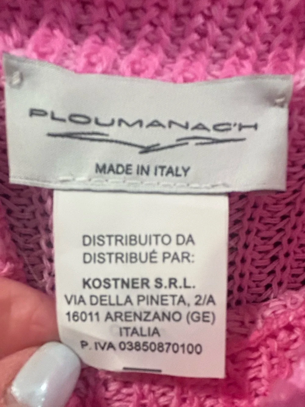 Ploumanac'h Ribbed Mini Knit Sleeveless Sweater in Pink, Small